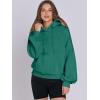 imageANRABESS Womens Oversized Hoodies Lantern sleeve Fleece Sweatshirts 2025 Fall Winter Loose Pullover Preppy ClothesGreen