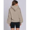 imageANRABESS Womens Oversized Hoodies Lantern sleeve Fleece Sweatshirts 2025 Fall Winter Loose Pullover Preppy ClothesKhaki