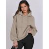 imageANRABESS Womens Oversized Hoodies Lantern sleeve Fleece Sweatshirts 2025 Fall Winter Loose Pullover Preppy ClothesKhaki