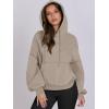 imageANRABESS Womens Oversized Hoodies Lantern sleeve Fleece Sweatshirts 2025 Fall Winter Loose Pullover Preppy ClothesKhaki