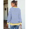 imageANRABESS Womens Oversized Striped Sweaters Long Sleeve Crewneck Casual Side Slit Pullover Tops 2025 Fall Trendy OutfitsBlue White