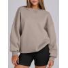 imageANRABESS Womens Oversized Sweatshirts Hoodies Crewneck Fleece Pullover Sweaters 2025 Fall Outfits Teen Girls Winter ClothesCoffee Grey