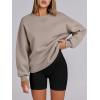 imageANRABESS Womens Oversized Sweatshirts Hoodies Crewneck Fleece Pullover Sweaters 2025 Fall Outfits Teen Girls Winter ClothesCoffee Grey
