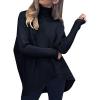 imageANRABESS Womens Oversized Turtleneck Batwing Long Sleeve Casual Cozy Baggy Knit Pullover Tunic Sweater 2025 Fall OutfitsBlack