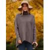 imageANRABESS Womens Oversized Turtleneck Batwing Long Sleeve Casual Cozy Baggy Knit Pullover Tunic Sweater 2025 Fall OutfitsBrown