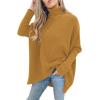 imageANRABESS Womens Oversized Turtleneck Batwing Long Sleeve Casual Cozy Baggy Knit Pullover Tunic Sweater 2025 Fall OutfitsCamel