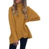 imageANRABESS Womens Oversized Turtleneck Batwing Long Sleeve Casual Cozy Baggy Knit Pullover Tunic Sweater 2025 Fall OutfitsCamel