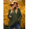 imageANRABESS Womens Oversized Turtleneck Batwing Long Sleeve Casual Cozy Baggy Knit Pullover Tunic Sweater 2025 Fall OutfitsDark Green