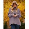 imageANRABESS Womens Oversized Turtleneck Batwing Long Sleeve Casual Cozy Baggy Knit Pullover Tunic Sweater 2025 Fall OutfitsDark Purple