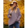 imageANRABESS Womens Oversized Turtleneck Batwing Long Sleeve Casual Cozy Baggy Knit Pullover Tunic Sweater 2025 Fall OutfitsDark Purple