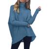 imageANRABESS Womens Oversized Turtleneck Batwing Long Sleeve Casual Cozy Baggy Knit Pullover Tunic Sweater 2025 Fall OutfitsDenim Blue