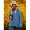 imageANRABESS Womens Oversized Turtleneck Batwing Long Sleeve Casual Cozy Baggy Knit Pullover Tunic Sweater 2025 Fall OutfitsDenim Blue