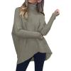 imageANRABESS Womens Oversized Turtleneck Batwing Long Sleeve Casual Cozy Baggy Knit Pullover Tunic Sweater 2025 Fall OutfitsGray Coffee