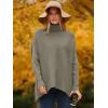 imageANRABESS Womens Oversized Turtleneck Batwing Long Sleeve Casual Cozy Baggy Knit Pullover Tunic Sweater 2025 Fall OutfitsGray Coffee