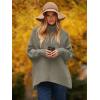 imageANRABESS Womens Oversized Turtleneck Batwing Long Sleeve Casual Cozy Baggy Knit Pullover Tunic Sweater 2025 Fall OutfitsGray Coffee