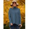 imageANRABESS Womens Oversized Turtleneck Batwing Long Sleeve Casual Cozy Baggy Knit Pullover Tunic Sweater 2025 Fall OutfitsIndigo