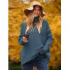 imageANRABESS Womens Oversized Turtleneck Batwing Long Sleeve Casual Cozy Baggy Knit Pullover Tunic Sweater 2025 Fall OutfitsIndigo