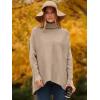 imageANRABESS Womens Oversized Turtleneck Batwing Long Sleeve Casual Cozy Baggy Knit Pullover Tunic Sweater 2025 Fall OutfitsKhaki