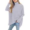 imageANRABESS Womens Oversized Turtleneck Batwing Long Sleeve Casual Cozy Baggy Knit Pullover Tunic Sweater 2025 Fall OutfitsLavender