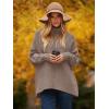 imageANRABESS Womens Oversized Turtleneck Batwing Long Sleeve Casual Cozy Baggy Knit Pullover Tunic Sweater 2025 Fall OutfitsMutmeg