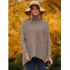 imageANRABESS Womens Oversized Turtleneck Batwing Long Sleeve Casual Cozy Baggy Knit Pullover Tunic Sweater 2025 Fall OutfitsMutmeg
