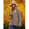 imageANRABESS Womens Oversized Turtleneck Batwing Long Sleeve Casual Cozy Baggy Knit Pullover Tunic Sweater 2025 Fall OutfitsMutmeg