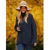 imageANRABESS Womens Oversized Turtleneck Batwing Long Sleeve Casual Cozy Baggy Knit Pullover Tunic Sweater 2025 Fall OutfitsNavy Blue
