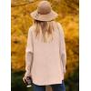 imageANRABESS Womens Oversized Turtleneck Batwing Long Sleeve Casual Cozy Baggy Knit Pullover Tunic Sweater 2025 Fall OutfitsPink