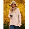 imageANRABESS Womens Oversized Turtleneck Batwing Long Sleeve Casual Cozy Baggy Knit Pullover Tunic Sweater 2025 Fall OutfitsPink