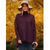 imageANRABESS Womens Oversized Turtleneck Batwing Long Sleeve Casual Cozy Baggy Knit Pullover Tunic Sweater 2025 Fall OutfitsPurple