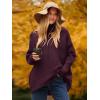 imageANRABESS Womens Oversized Turtleneck Batwing Long Sleeve Casual Cozy Baggy Knit Pullover Tunic Sweater 2025 Fall OutfitsPurple