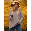imageANRABESS Womens Oversized Turtleneck Batwing Long Sleeve Casual Cozy Baggy Knit Pullover Tunic Sweater 2025 Fall OutfitsRed Apricot