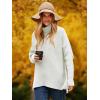 imageANRABESS Womens Oversized Turtleneck Batwing Long Sleeve Casual Cozy Baggy Knit Pullover Tunic Sweater 2025 Fall OutfitsWhite