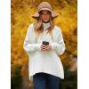 imageANRABESS Womens Oversized Turtleneck Batwing Long Sleeve Casual Cozy Baggy Knit Pullover Tunic Sweater 2025 Fall OutfitsWhite