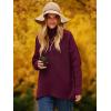 imageANRABESS Womens Oversized Turtleneck Batwing Long Sleeve Casual Cozy Baggy Knit Pullover Tunic Sweater 2025 Fall OutfitsWine Red