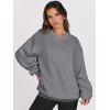 imageANRABESS Womens Oversized V Neck Sweatshirt Fleece Long Sleeve Hoodies Pullover Comfy Top Outfits 2025 Teen Preppy ClothesDark Grey