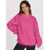 imageANRABESS Womens Oversized V Neck Sweatshirt Fleece Long Sleeve Hoodies Pullover Comfy Top Outfits 2025 Teen Preppy ClothesHot Pink