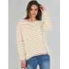 imageANRABESS Womens Striped Sweaters Long Sleeve Top Crewneck Color Block Casual Loose Knitted Pullover Shirts 2025 Fall OutfitsApricot White Grey