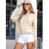 imageANRABESS Womens Striped Sweaters Long Sleeve Top Crewneck Color Block Casual Loose Knitted Pullover Shirts 2025 Fall OutfitsApricot White Grey