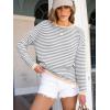 imageANRABESS Womens Striped Sweaters Long Sleeve Top Crewneck Color Block Casual Loose Knitted Pullover Shirts 2025 Fall OutfitsGrey White Apricot