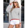 imageANRABESS Womens Striped Sweaters Long Sleeve Top Crewneck Color Block Casual Loose Knitted Pullover Shirts 2025 Fall OutfitsGrey White Orange
