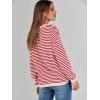 imageANRABESS Womens Striped Sweaters Long Sleeve Top Crewneck Color Block Casual Loose Knitted Pullover Shirts 2025 Fall OutfitsRed White Apricot