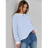 imageANRABESS Womens Striped Sweaters Long Sleeve Top Crewneck Color Block Casual Loose Knitted Pullover Shirts 2025 Fall OutfitsWhite Blue