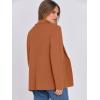 imageANRABESS Womens Sweater Blazer 2025 Fall Cardigan Chunky Knit Jacket CoatsCaramel