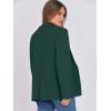 imageANRABESS Womens Sweater Blazer 2025 Fall Cardigan Chunky Knit Jacket CoatsDeep Green