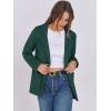 imageANRABESS Womens Sweater Blazer 2025 Fall Cardigan Chunky Knit Jacket CoatsDeep Green