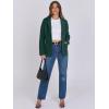 imageANRABESS Womens Sweater Blazer 2025 Fall Cardigan Chunky Knit Jacket CoatsDeep Green