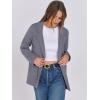 imageANRABESS Womens Sweater Blazer 2025 Fall Cardigan Chunky Knit Jacket CoatsGrey