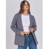 imageANRABESS Womens Sweater Blazer 2025 Fall Cardigan Chunky Knit Jacket CoatsGrey