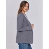 imageANRABESS Womens Sweater Blazer 2025 Fall Cardigan Chunky Knit Jacket CoatsGrey